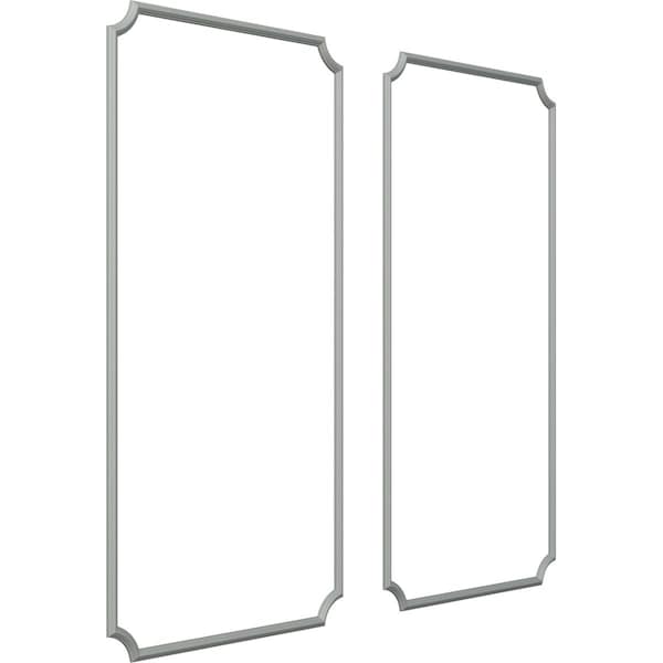 24-in. W X 48-in. H Large Classic Panel Moulding Kit Double Panel